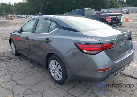 2025 Nissan Sentra S из США, поврежденный, VIN 3N1AB8BV2SY349825